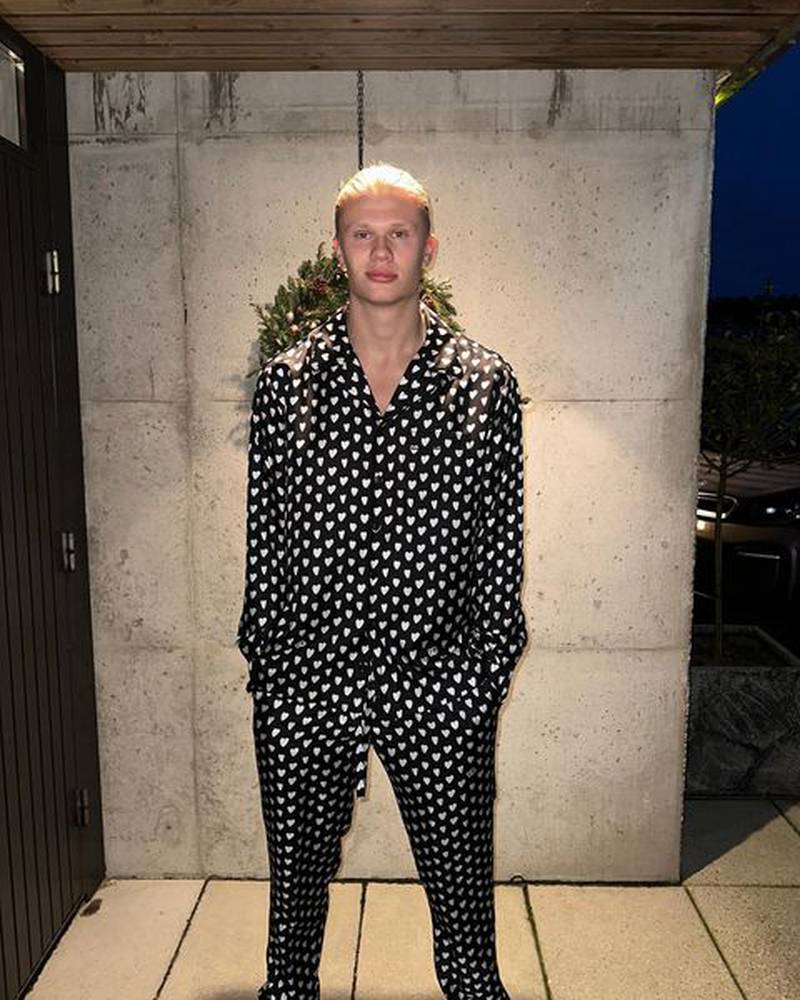 Manchester City star Erling Haaland also wished his followers well on Christmas Day.