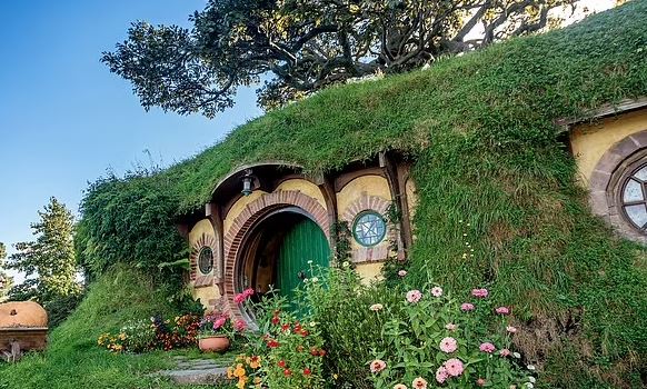 Hobbiton from ‘The Lord of the Rings’ and ‘The Hobbit’ trilogies