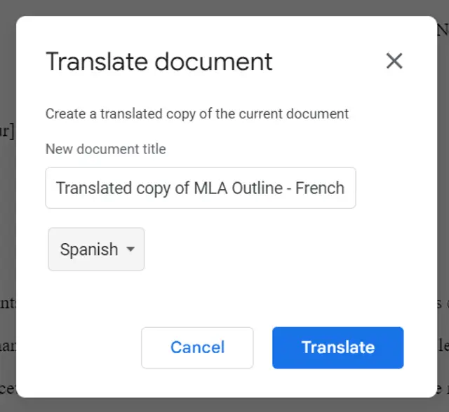 Google Translate PDF-