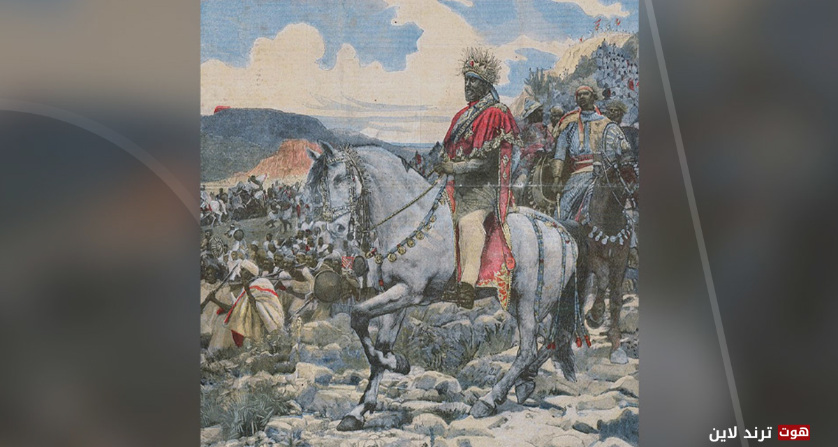 Menelik II at the Battle of Adwa. ©  Wikipedia