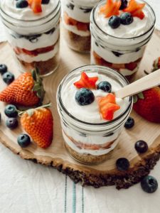 Delicious Cheesecake Fruit Trifle