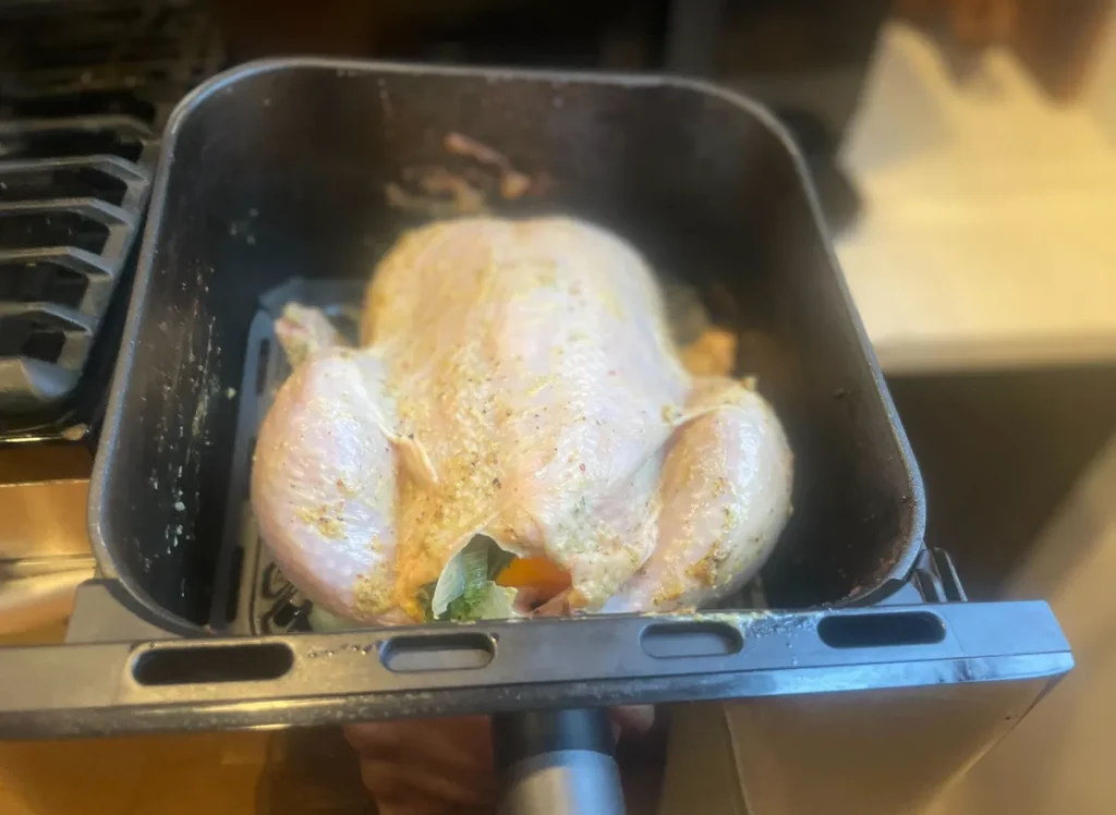  use an air fryer to cook a whole chicken