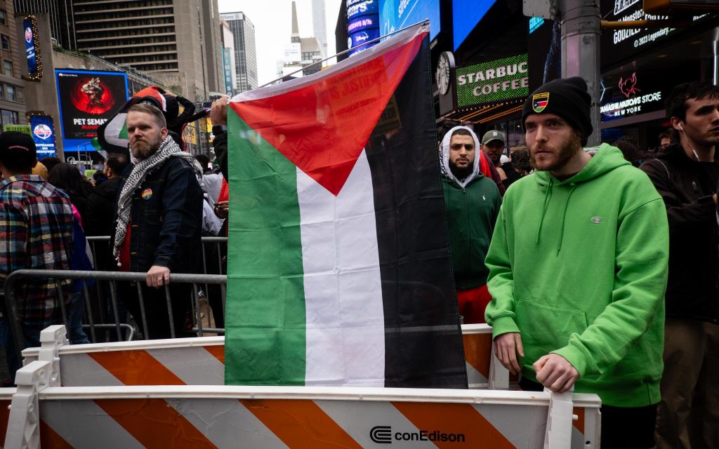 Demonstrations in New York in solidarity with Palestinians