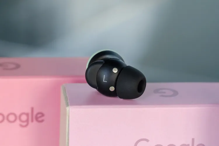 The Pixel Buds Pro 2 have a small wing fin for stability