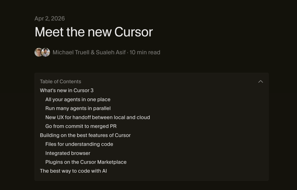 Why Cursor 3 Is Outpacing VS Code in the Era of AI Coding Agents Cursor 3